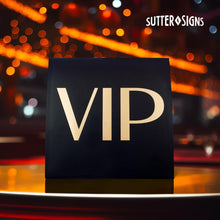 Load image into Gallery viewer, Bulk Case of 100 Sets - VIP Table Sign 10 Pack | Reserved Table Tent Night Club Signs for Bottle Service, Parties, Events