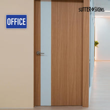 Load image into Gallery viewer, Bulk Case of 50 Signs - Office Sign, Rust-free Aluminum Sign for Office, Restaurant, Construction Work Site, 12x8 with Mounting Holes by Sutter Signs