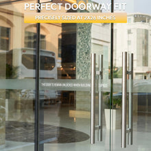 Load image into Gallery viewer, Bulk Case of 100 Signs - This Door to Remain Unlocked When Building is Occupied Sign Adhesive Decal, Sticker Clear Sticker 2x26 inches