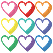 Load image into Gallery viewer, Bulk Case of 100 Sets - Paper Heart Cutouts 108pcs | Cut Out Shapes for Bulletin Board, Classroom, Decorations, Crafts. 3&quot; x 3&quot;