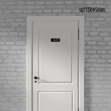 Load image into Gallery viewer, Bulk Case of 250 Signs - Private Sign, Durable ABS Plastic with Full Adhesive Backing, Sign for Door or Wall, 2x6"