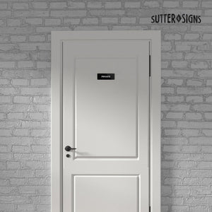 Bulk Case of 250 Signs - Private Sign, Durable ABS Plastic with Full A ...