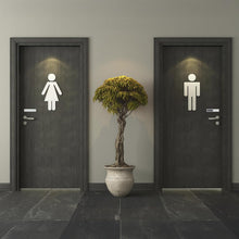 Load image into Gallery viewer, Bulk Case of 100 Signs - Vacant Occupied Sign for Bathroom Door | Stainless Steel Slider Magnet w/Included Adhesive Stickers for Mounting