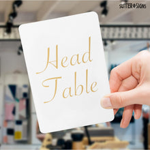 Load image into Gallery viewer, Bulk Case of 20 Sets - Wedding Table Numbers 1-30 Gold Card Holders Set | Elegant Table Seating Signs for Wedding Receptions