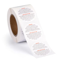 Load image into Gallery viewer, Bulk Case of 100 Sets - 500pcs Candle Warning Labels, 1.5 Inch Jar Stickers, Safety Stickers for DIY Candle Making