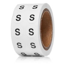 Load image into Gallery viewer, Bulk Case of 100 Rolls - 1000pcs Letter S Stickers, 0.5&quot; Letter Sticker Dot Labels for Organization, Inventory, 1000/roll