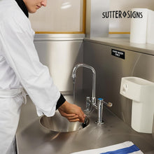 Load image into Gallery viewer, Bulk Case of 250 Sets - Hand Wash Only Sticker Signs | Workplace Hygiene Reminder for Restaurants, Commercial Kitchens, Hospitals, Clinics, and Medical Facilities (Pack of 2)