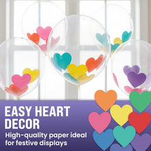 Load image into Gallery viewer, Bulk Case of 100 Sets - Paper Heart Cutouts 108pcs | Cut Out Shapes for Bulletin Board, Classroom, Decorations, Crafts. 3" x 3"