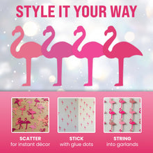 Load image into Gallery viewer, Bulk Case of 100 Sets - Flamingo Paper Cutouts 100pcs, Bulletin Board Cut Outs for Party Decorations, Classroom, Wall Decor