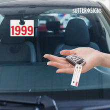 Load image into Gallery viewer, Car Service Tags 1000-1999 - Bulk Case of 3 Sets (3,000 Tags Total)