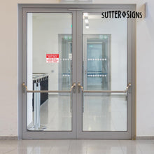 Load image into Gallery viewer, Bulk Case of 250 Sets - 4pk Emergency Exit Only Door Must Remain Closed Signs | Self Adhesive Vinyl Stickers for Emergency Exit Doors, 5 x 7 Inch