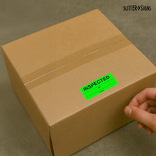 Load image into Gallery viewer, Bulk Case of 100 Rolls - 600pcs Inspected Stickers for Quality Control, Inventory, Color Coding, 1" x 2.25" Labels