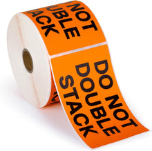 Load image into Gallery viewer, Bulk Case of 10 Rolls - 1000 pcs Do Not Stack Stickers for Shipping 3x5 inch Label Roll by Sutter Signs