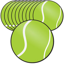 Load image into Gallery viewer, Bulk Case of 100 Sets - Tennis Paper Cutouts 50pcs | 5" Sports Ball Cut Outs for Party Decorations, Wall Decor, Bulletin Board
