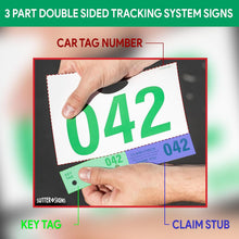 Load image into Gallery viewer, Car Service Tags 2000-2999 - Bulk Case of 3 Sets (3,000 Tags Total)