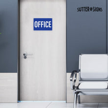 Load image into Gallery viewer, Bulk Case of 50 Signs - Office Sign, Rust-free Aluminum Sign for Office, Restaurant, Construction Work Site, 12x8 with Mounting Holes by Sutter Signs