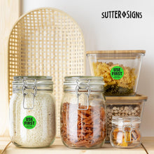 Load image into Gallery viewer, Bulk Case of 50 Sets - 1000 Labels Use First Stickers for Food Service, 1.5-inch Wide, by Sutter Signs