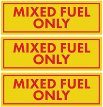 Load image into Gallery viewer, Bulk Case of 250 Sets - Sutter Signs 3pc Mixed Fuel Only Stickers for Fuel Tank | Weatherproof Adhesive Decals