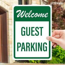 Load image into Gallery viewer, Bulk Case of 60 Signs - Welcome Guest Parking Sign | Visitor Parking Sign for Business, 10x14 Inch Rust-free Aluminum