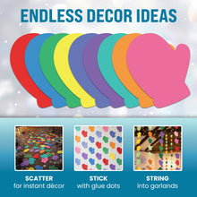 Load image into Gallery viewer, Bulk Case of 100 Sets - Mittens Paper Cutouts 54pcs | Bulletin Board Cut Outs for Party Decorations, Classroom, Wall Decor