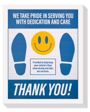 Load image into Gallery viewer, Bulk Case of 15 Sets - Car Paper Floor Mats 50ct | White Disposable Floor Protector Mats, 16&quot; x 20&quot;