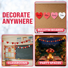 Load image into Gallery viewer, Bulk Case of 100 Sets - Red &amp; Pink Paper Heart Cutouts 108pcs, Cut Out Shapes for Valentine's Day, Bulletin Board, Classroom, Decorations, Crafts