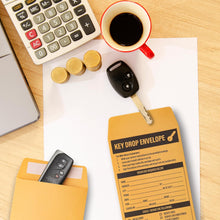 Load image into Gallery viewer, Bulk Case of 6 Sets - Key Drop Envelopes 500 ct | Auto Repair Night Drop Key Envelopes | Automotive Shop Supplies for Car Service Mechanic