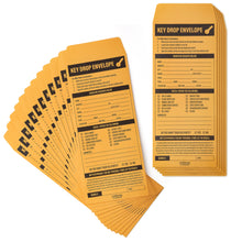 Load image into Gallery viewer, Bulk Case of 6 Sets - Key Drop Envelopes 500 ct | Auto Repair Night Drop Key Envelopes | Automotive Shop Supplies for Car Service Mechanic