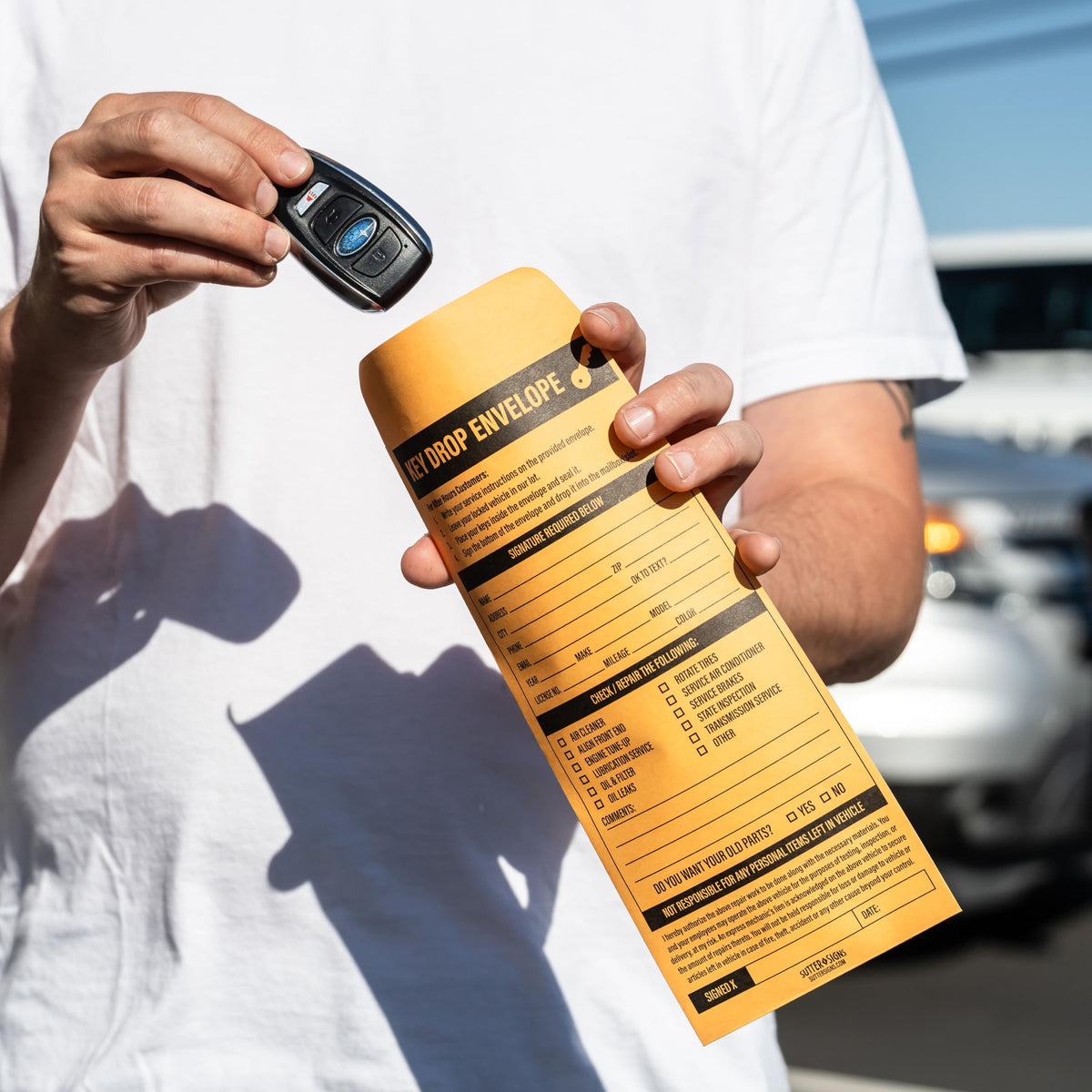 Bulk Case of 6 Sets - Key Drop Envelopes 500 ct | Auto Repair Night Dr ...