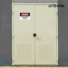 Load image into Gallery viewer, Bulk Case of 50 Sets - Danger Electrical Room Aluminum Sign, 10x7, Rust-free Aluminum Sign with Pre-drilled Mounting Holes by Sutter Signs