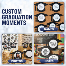 Load image into Gallery viewer, Bulk Case of 100 Sets - Graduation Cap Paper Cutouts 100pcs Bulletin Board Cut Outs for Grad, Party Decorations, Classroom, Table Decor