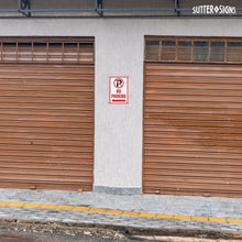 Load image into Gallery viewer, Bulk Case of 100 Signs - No Parking Sign with Double Arrow, 10" x 7" Reflective Aluminum No Parking Sign with Pre-Drilled Mounting Holes, Rust Free Water Resistant Aluminum