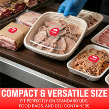 Load image into Gallery viewer, Bulk Case of 100 Rolls - Pork Food Labels 500pcs 1" Dot Bold Sticker Labels, Party Buffet, Delis, Sandwich Shops, Food Containers