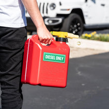 Load image into Gallery viewer, Bulk Case of 250 Sets - Sutter Signs 3pc Diesel Only Stickers for Fuel Tank | Weatherproof Adhesive Decals for Trucks, Tractors, Fuel Cans, Gas Caps