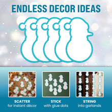 Load image into Gallery viewer, Bulk Case of 100 Sets - Snowman Paper Cutouts 54pcs | Bulletin Board Cut Outs for Party Decorations, Classroom, Wall Decor