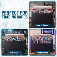 Load image into Gallery viewer, Bulk Case of 10 Sets - 100pcs Card Shipping Envelopes, 340gsm Tear Seal Mailers 7" x 4.35" - Black, Ultra-Rigid 340gsm Protection, Fast Tear-Strip Seal, Fits Toploaders &amp; Semi-Rigids, Sleek Matte Black Finish