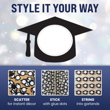 Load image into Gallery viewer, Bulk Case of 100 Sets - Graduation Cap Paper Cutouts 100pcs Bulletin Board Cut Outs for Grad, Party Decorations, Classroom, Table Decor