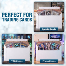 Load image into Gallery viewer, Bulk Case of 10 Sets - 100pcs Card Shipping Envelopes, 340gsm Tear Seal Mailers 7" x 4.35" - White, Ultra-Rigid 340gsm Protection, Fast Tear-Strip Seal, Fits Toploaders &amp; Semi-Rigids, Sleek Matte White Finish
