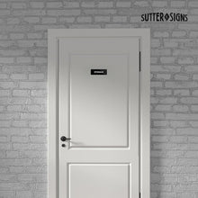 Load image into Gallery viewer, Bulk Case of 250 Signs - Storage Sign, Durable ABS Plastic with Full Adhesive Backing, Sign for Door or Wall, 2x6"