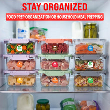 Load image into Gallery viewer, Bulk Case of 100 Rolls - Pork Food Labels 500pcs 1" Dot Bold Sticker Labels, Party Buffet, Delis, Sandwich Shops, Food Containers