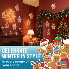 Load image into Gallery viewer, Bulk Case of 100 Sets - Gingerbread Paper Cutouts 54pcs | Bulletin Board Cut Outs for Party Decorations, Classroom, Wall Decor