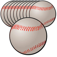 Load image into Gallery viewer, Bulk Case of 100 Sets - Baseball Paper Cutouts 50pcs | 5" Sports Ball Cut Outs for Party Decorations, Wall Decor, Bulletin Board