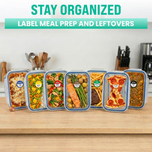 Load image into Gallery viewer, Bulk Case of 40 Sets - Date Stickers for Food - Day of The Week Day Dots Removable Food Labels, 0.75" Date Dot Stickers for Food Containers, 3500 Labels with Dispenser Box