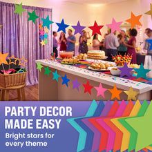 Load image into Gallery viewer, Bulk Case of 100 Sets - Large Star Paper Cutouts 27pcs | 7" Cut Out Shapes for Bulletin Board, Classroom, Decorations, Crafts
