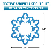 Load image into Gallery viewer, Bulk Case of 100 Sets - Snowflake Paper Cutouts 54pcs | Bulletin Board Cut Outs for Party Decorations, Classroom, Wall Decor