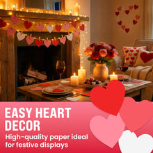 Load image into Gallery viewer, Bulk Case of 100 Sets - Red &amp; Pink Paper Heart Cutouts 108pcs, Cut Out Shapes for Valentine's Day, Bulletin Board, Classroom, Decorations, Crafts