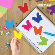 Load image into Gallery viewer, Bulk Case of 100 Sets - Paper Butterfly Cutouts 108pcs | Cut Out Shapes for Bulletin Board, Classroom, Decorations, Crafts. 3" x 3"