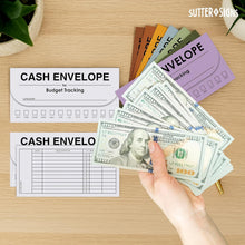 Load image into Gallery viewer, Bulk Case of 160 Sets - Cash Envelopes for Budgeting 24 pk | Money Envelopes for Cash Saving Budget System, 12 Assorted Colors