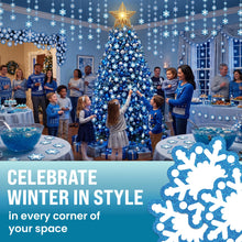 Load image into Gallery viewer, Bulk Case of 100 Sets - Snowflake Paper Cutouts 54pcs | Bulletin Board Cut Outs for Party Decorations, Classroom, Wall Decor