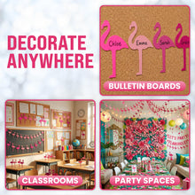 Load image into Gallery viewer, Bulk Case of 100 Sets - Flamingo Paper Cutouts 100pcs, Bulletin Board Cut Outs for Party Decorations, Classroom, Wall Decor